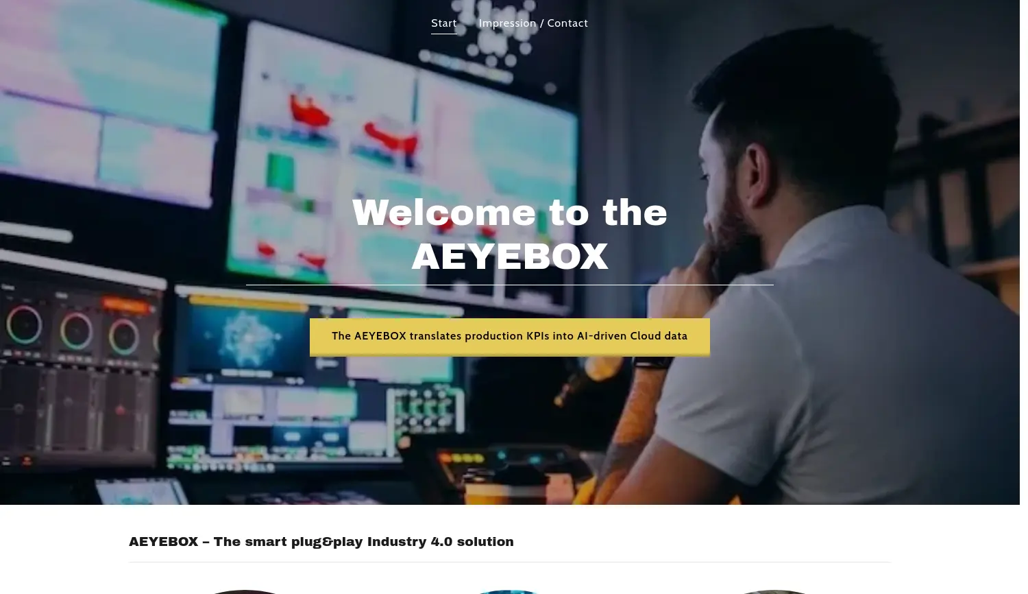 Website der Firma A EYE BOX