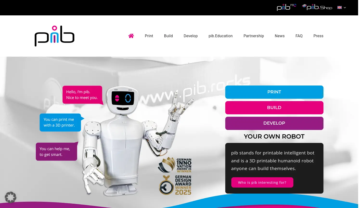 Website der Firma isento GmbH