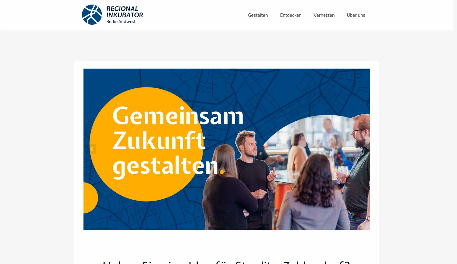 Website der Firma Projektbüro RIK Berlin Südwest