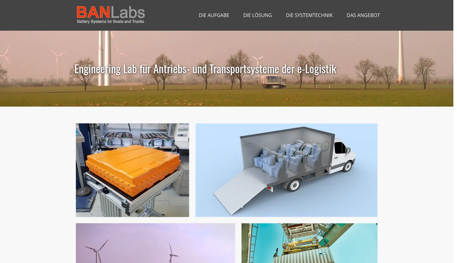 Website der Firma BanLabs GmbH (mit Haftungsbeschränkung)