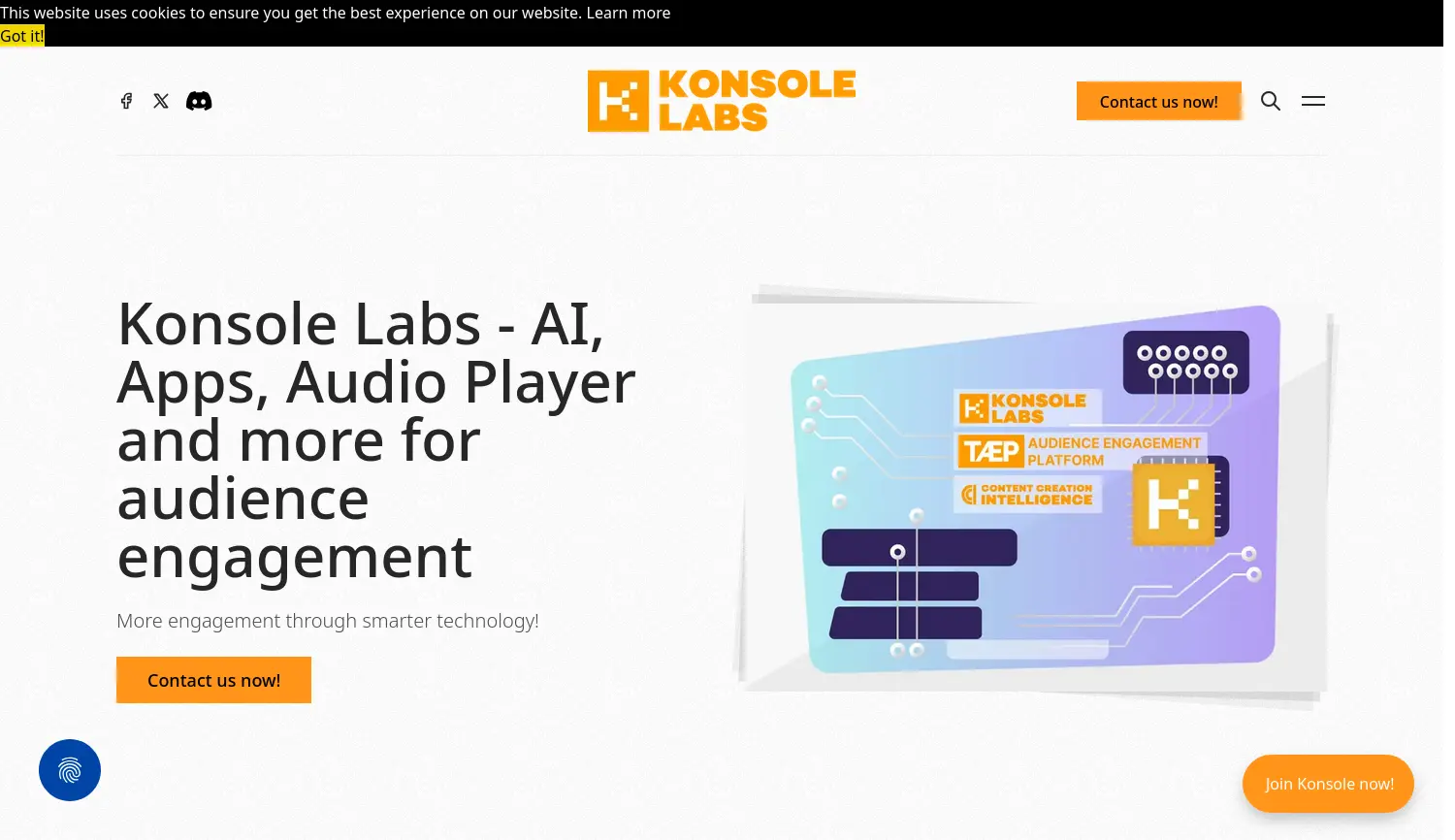 Website der Firma KONSOLE LABS GmbH