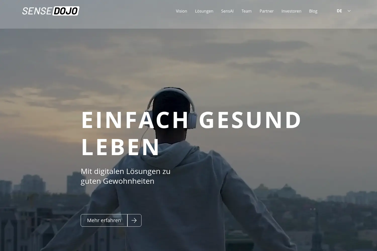 Website der Firma Sense Dojo UG