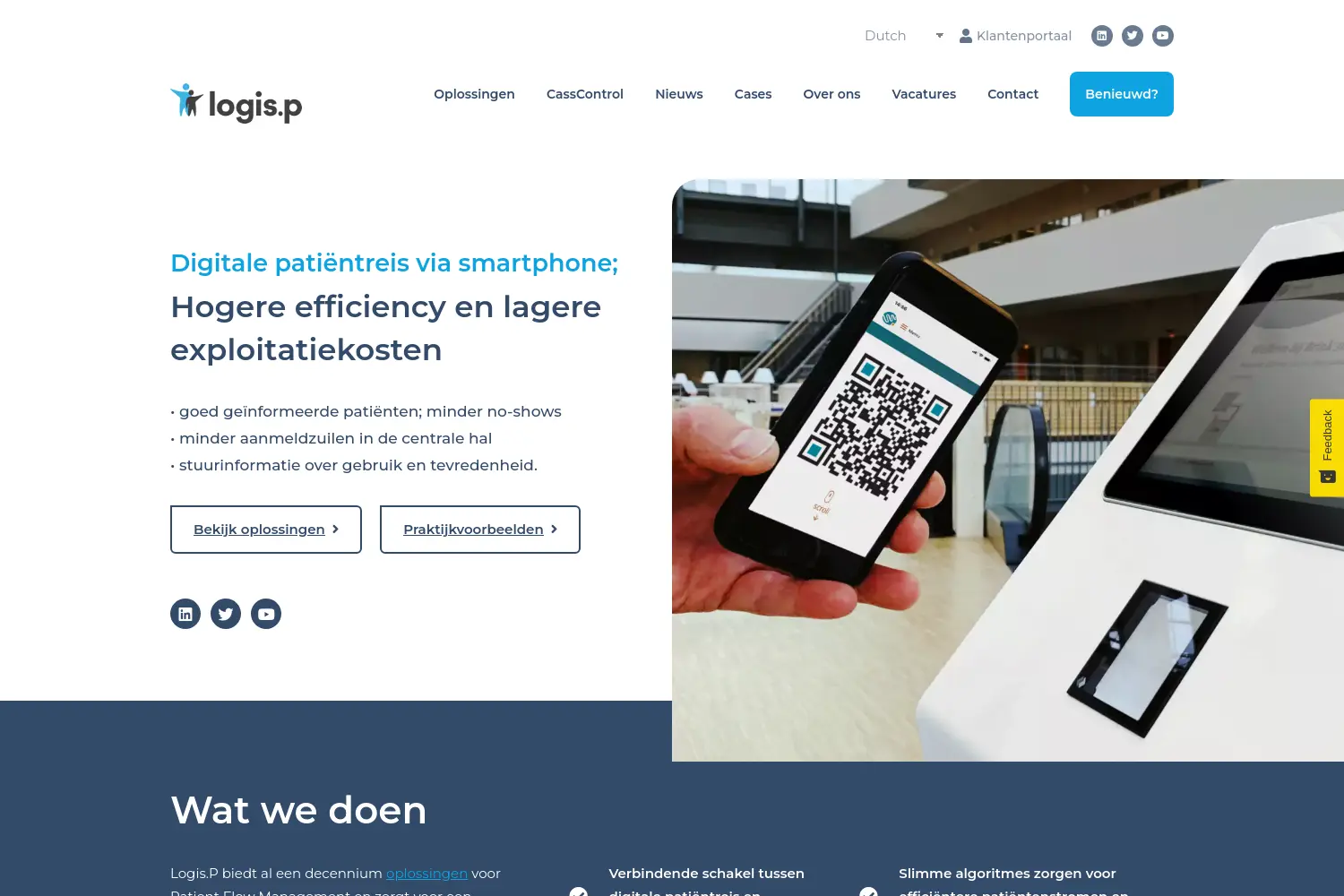 Website der Firma Logis.P Deutschland GmbH