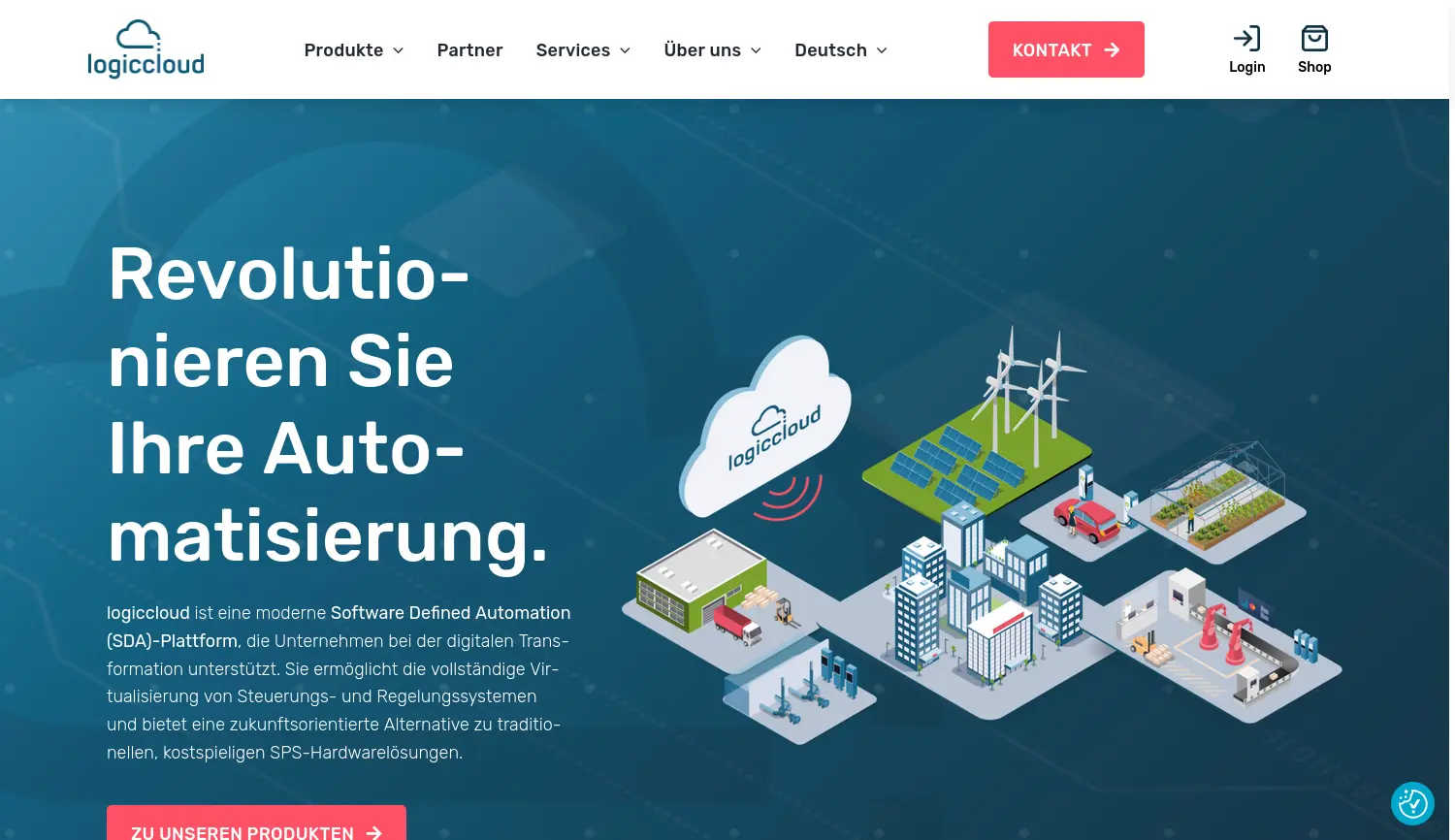 Website der Firma logiccloud AG