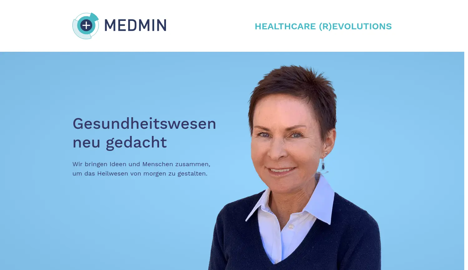 Website der Firma MEDMIN GmbH