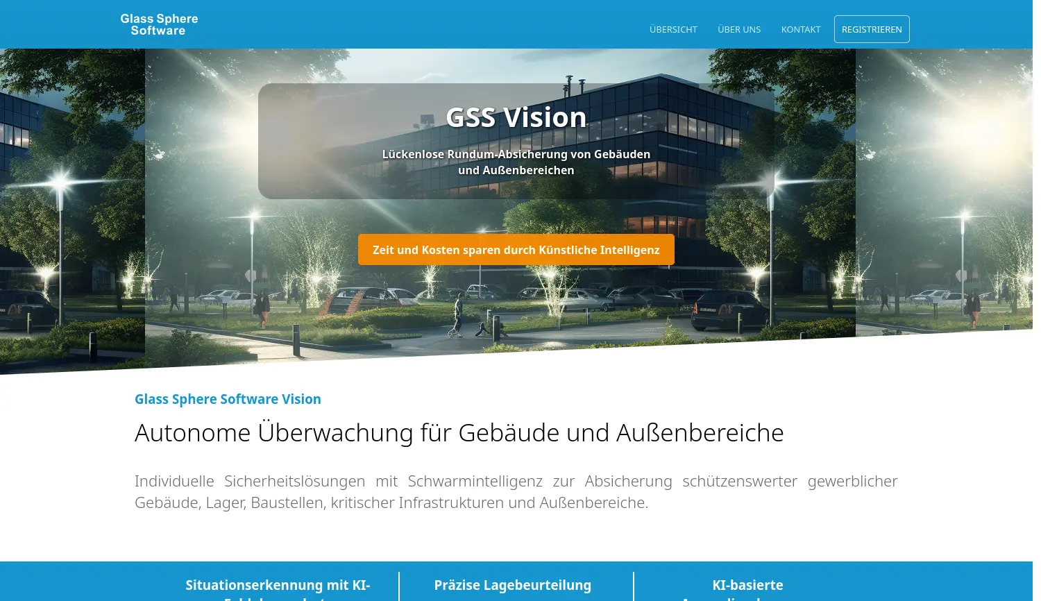 Website der Firma Glass Sphere Software UG (haftungsbeschränkt)