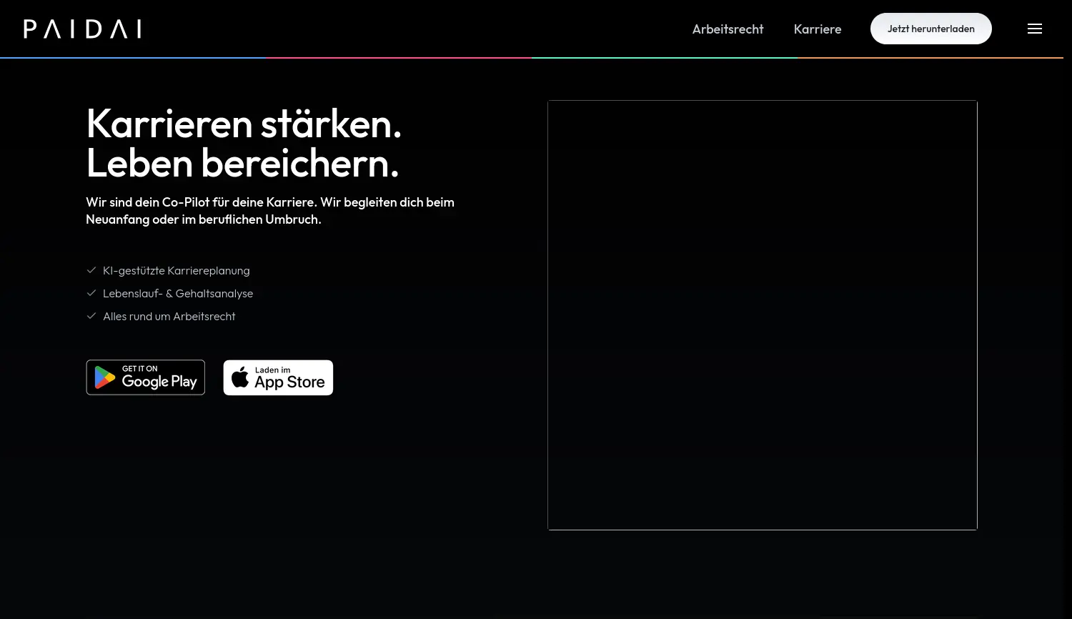 Website der Firma PAIDAI GmbH