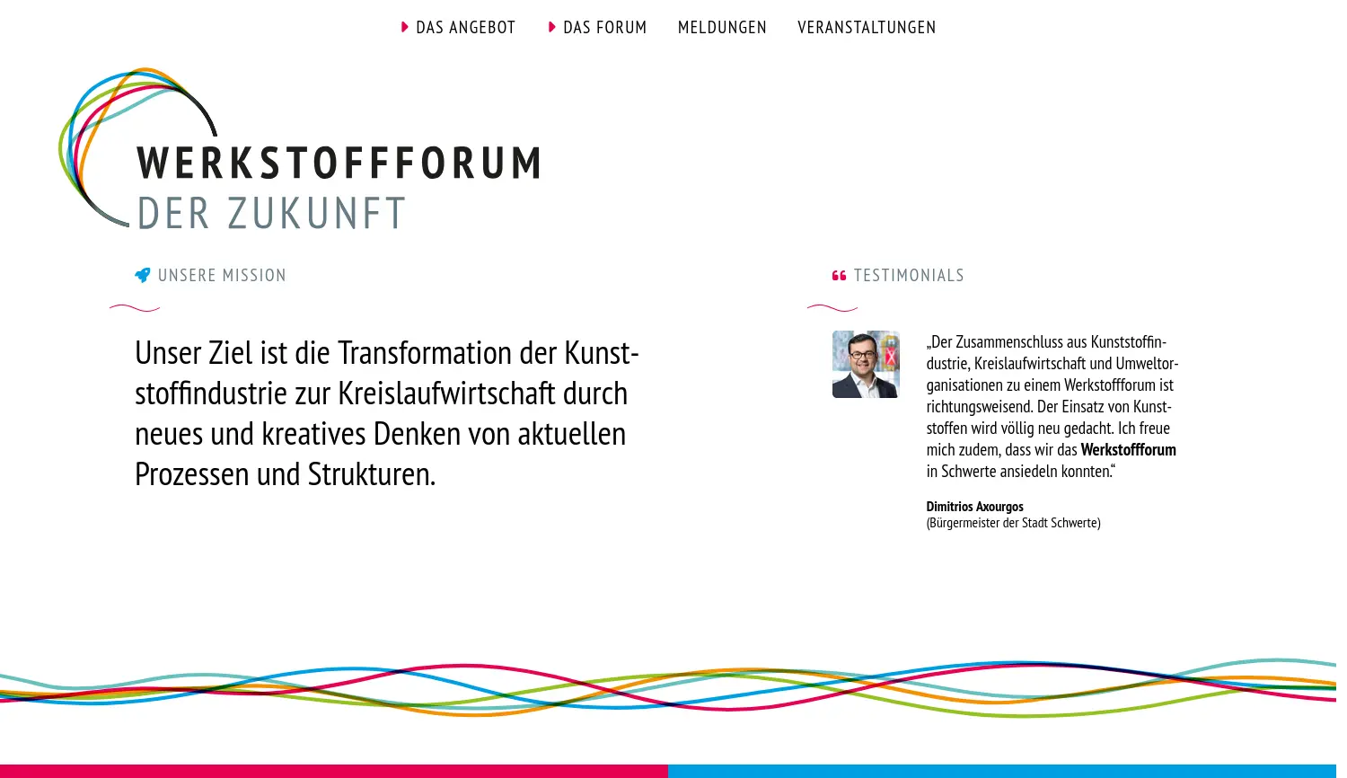 Website der Firma KIMW GmbH - Kunststoff-Institut für die mittelständische Wirtschaft NRW GmbH