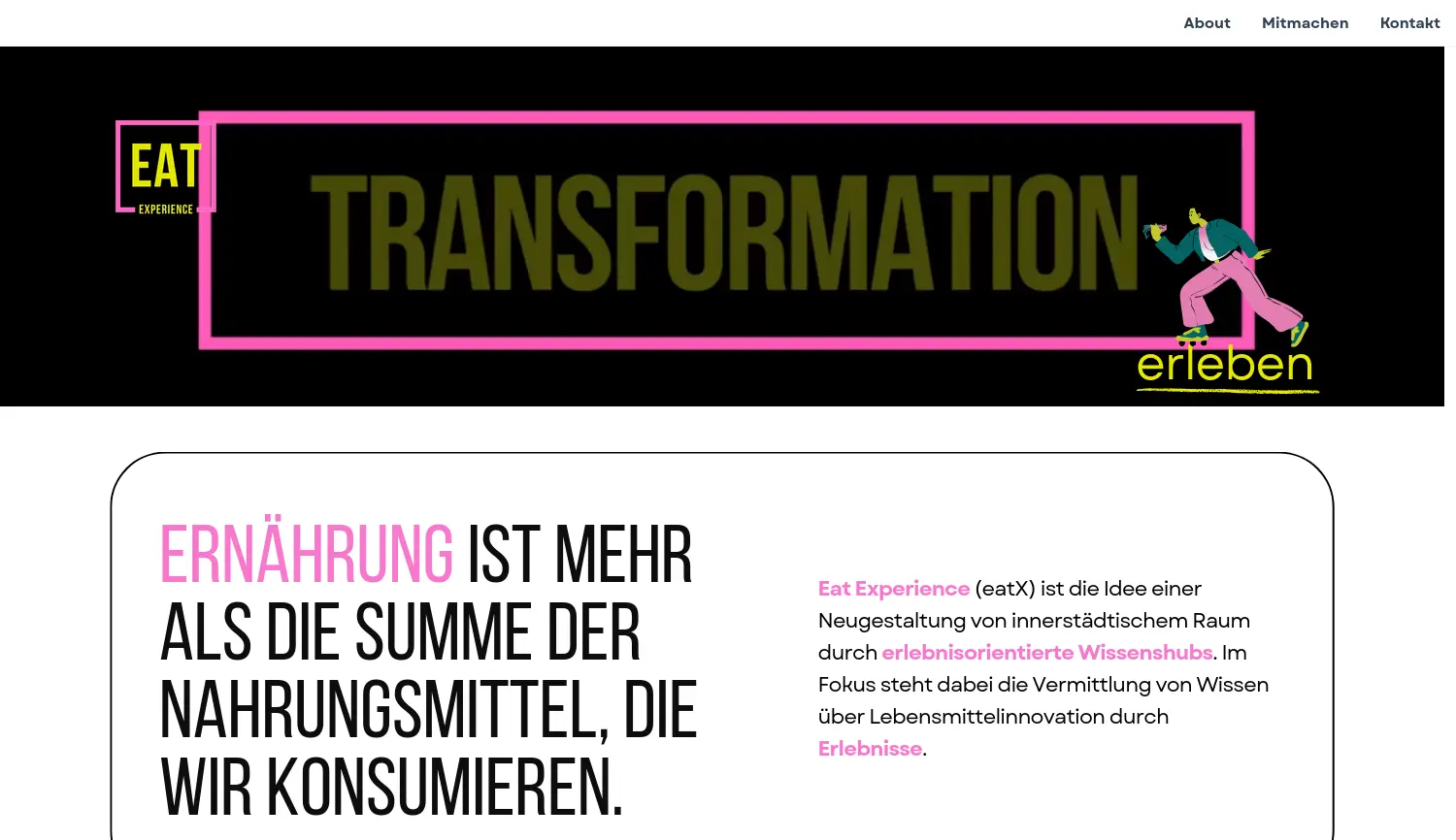 Website der Firma eatX