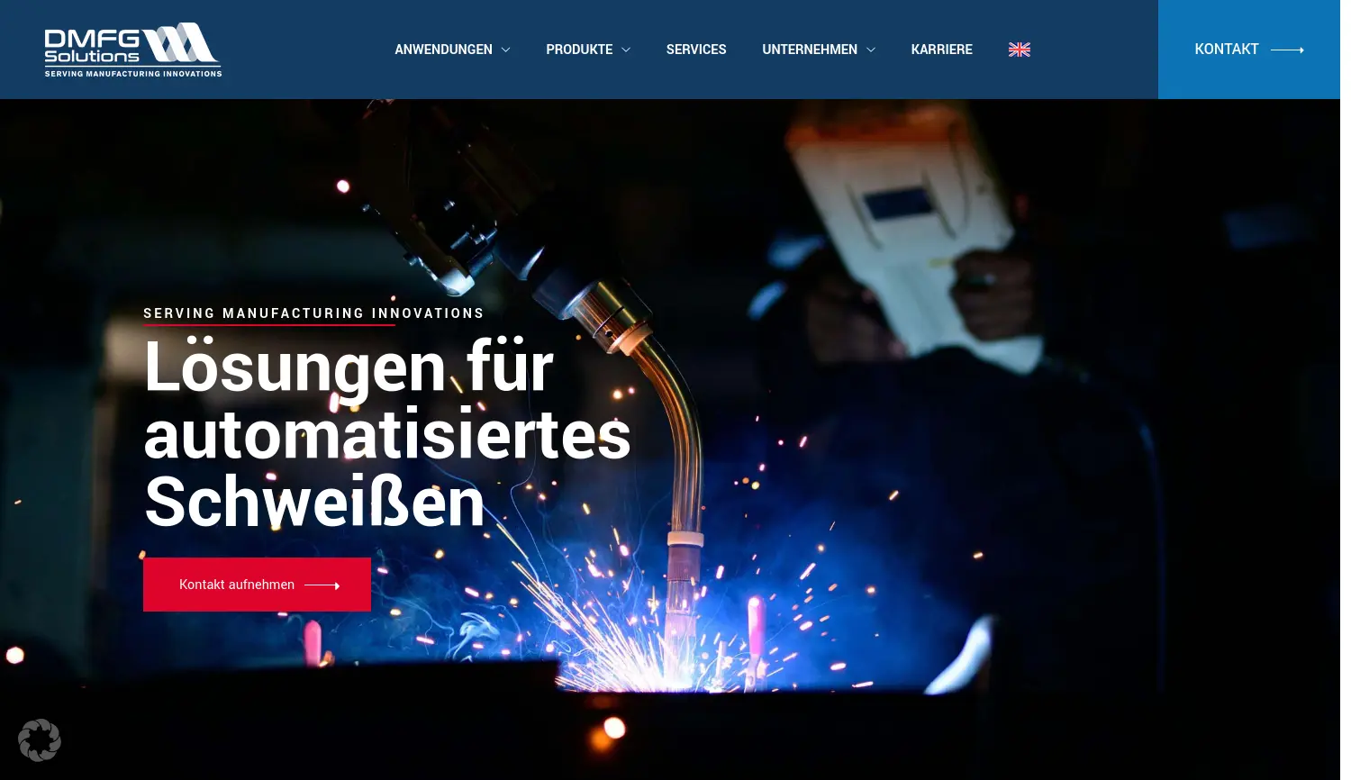 Website der Firma DMFG Solutions GmbH