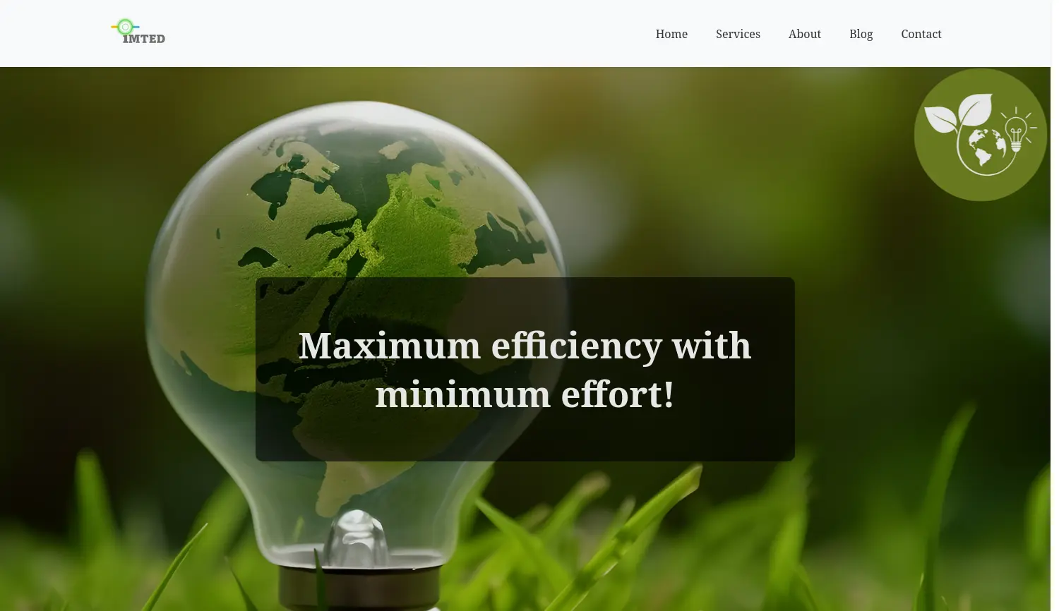 Website der Firma iMTED TGU unter Technologie-Transfer-Initiativ GmbH