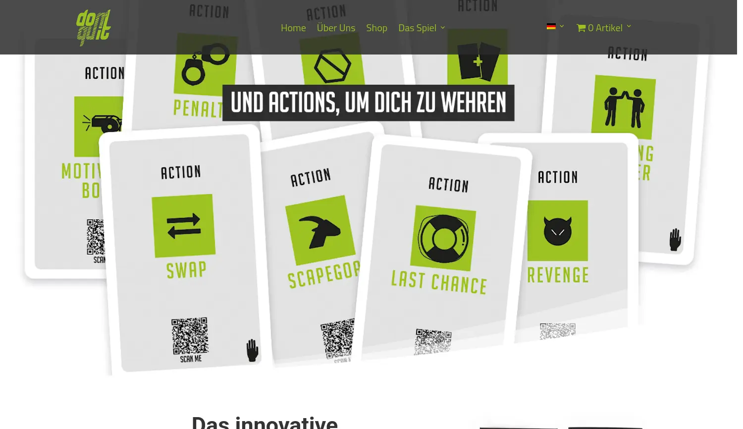 Website der Firma Survivor GbR