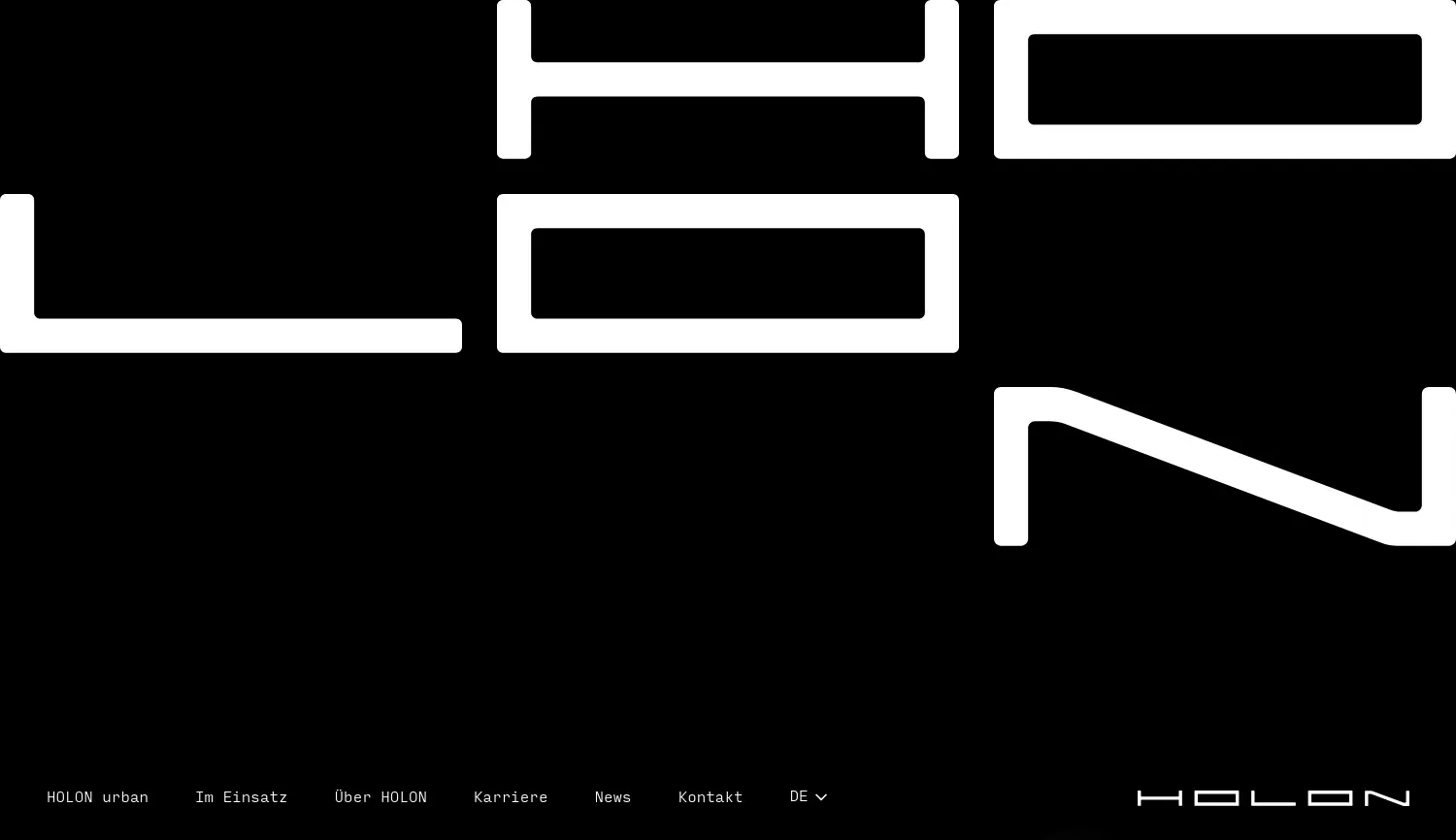Website der Firma HOLON GmbH