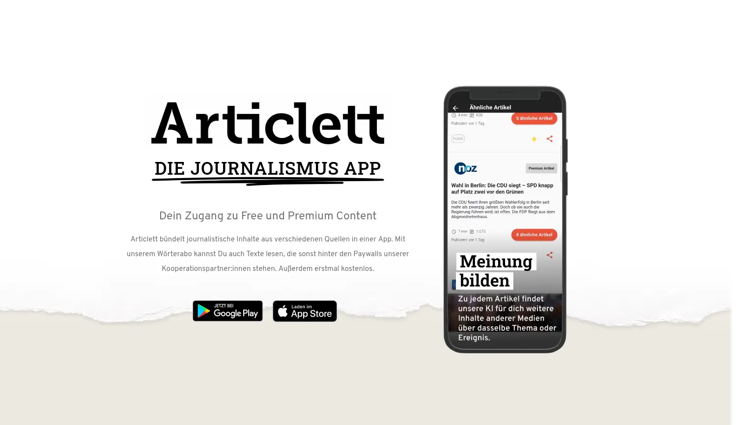 Website der Firma Articlett UG (haftungsbeschränkt)