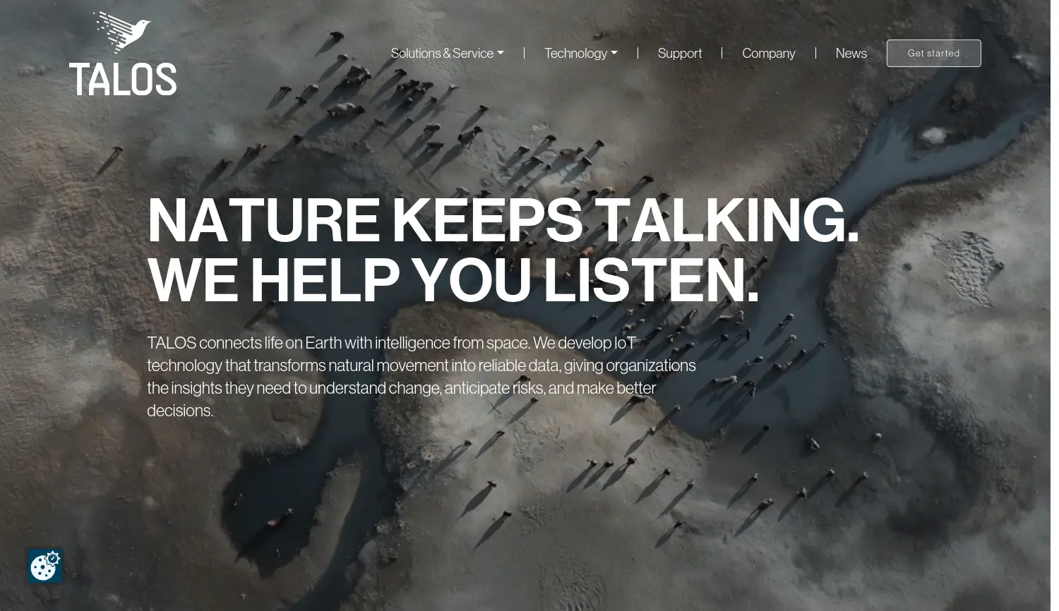 Website der Firma TALOS GmbH