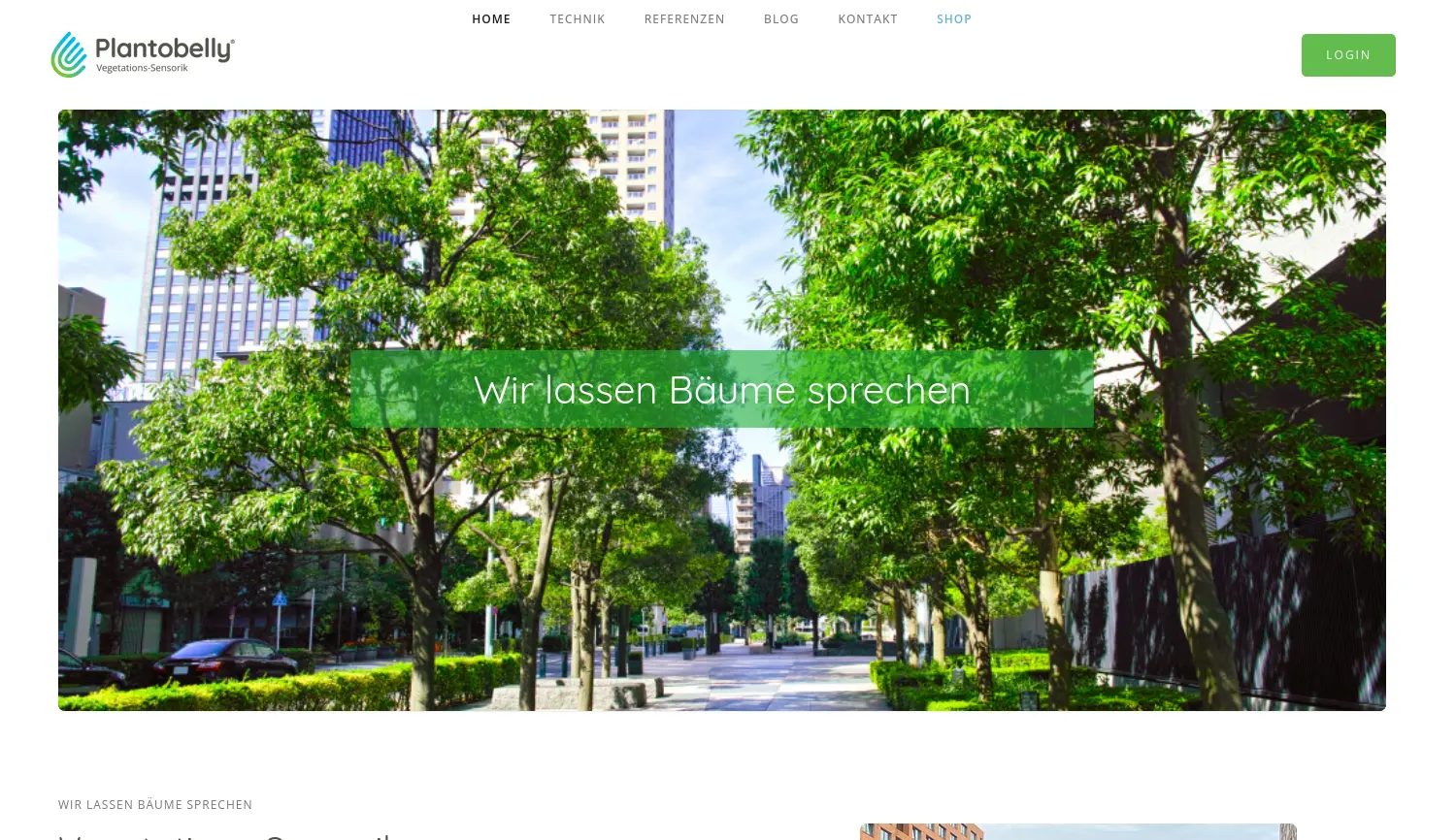 Website der Firma Plantobelly GmbH