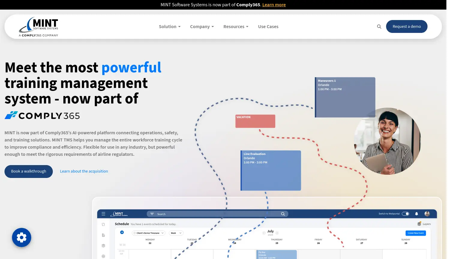 Website der Firma MINT Media Interactive Software Systems GmbH