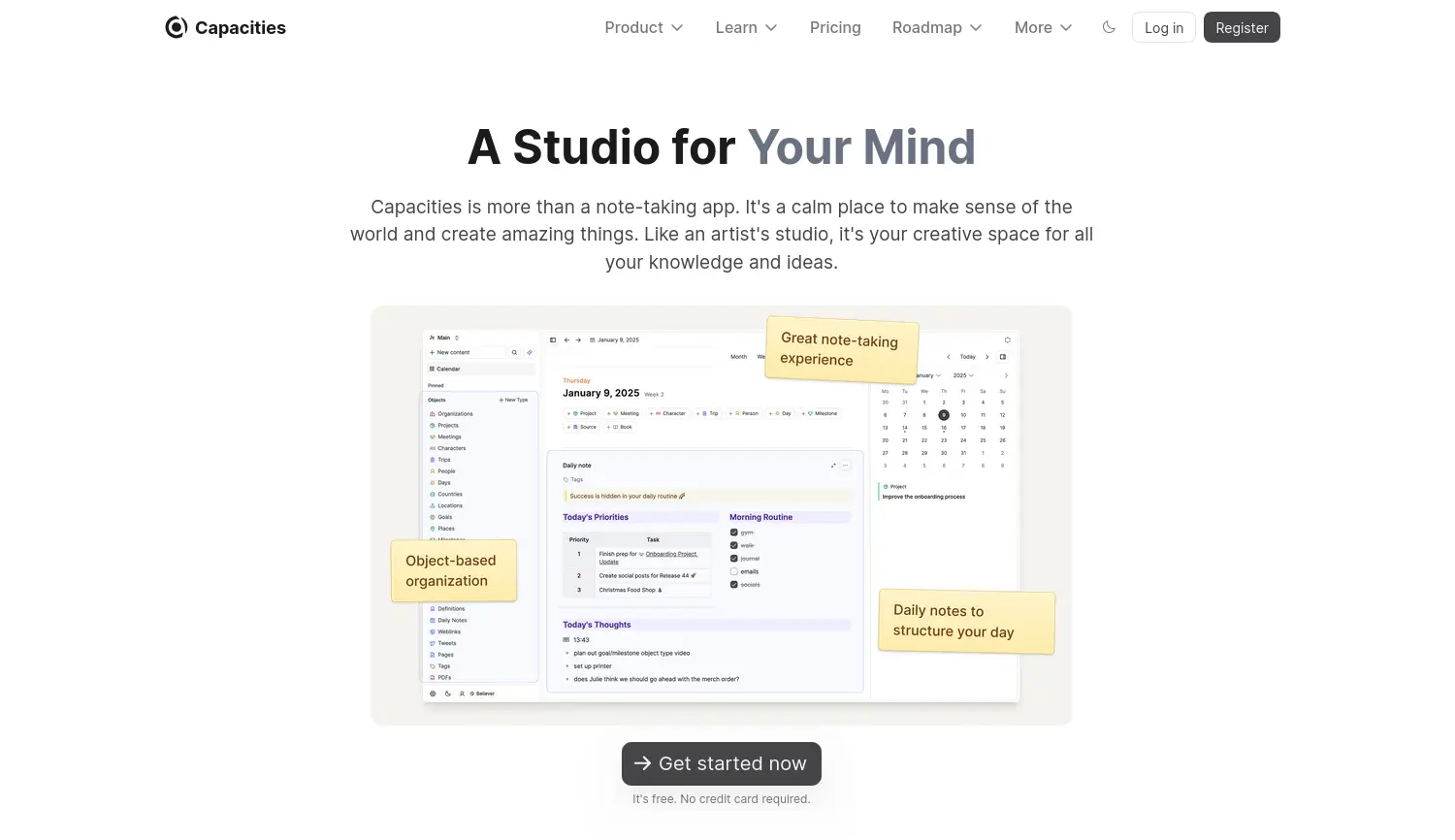 Website der Firma Capacities Labs GmbH