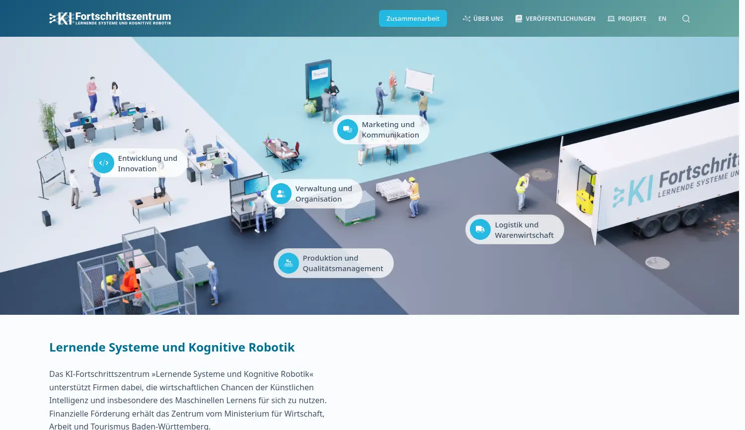 Website der Firma Fraunhofer-Gesellschaft zur Förderung der angewandten Forschung e.V.