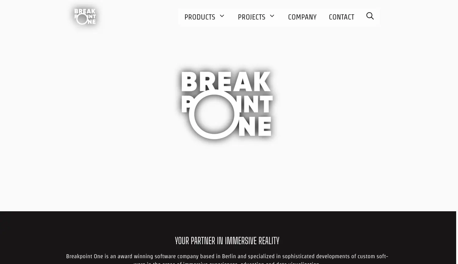 Website der Firma Breakpoint One GmbH