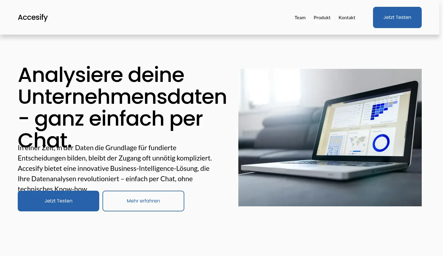 Website der Firma Accesify UG (haftungsbeschränkt)