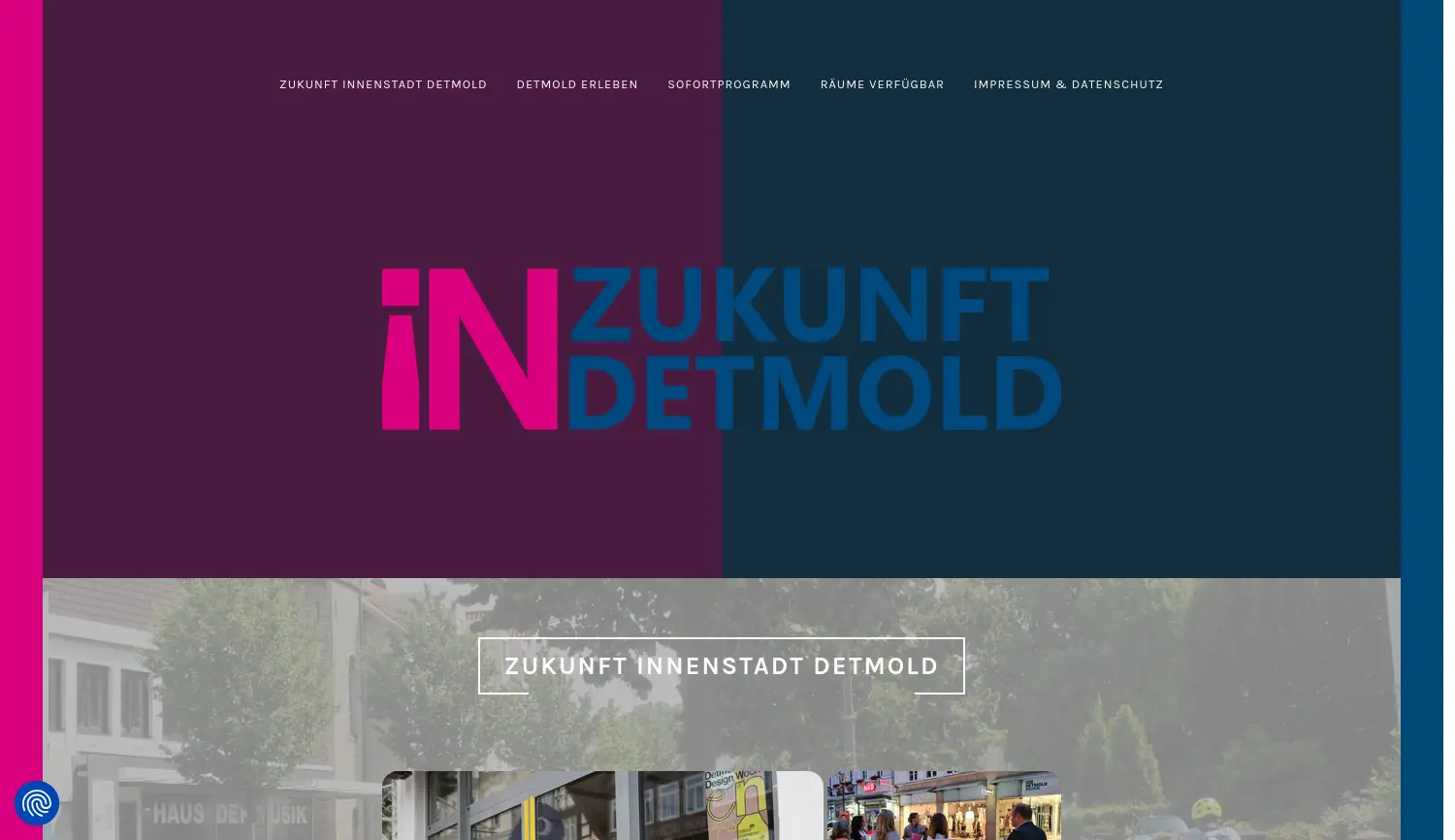 Website der Firma GILDE GmbH Gewerbe – und Innovationszentrum Lippe-Detmold