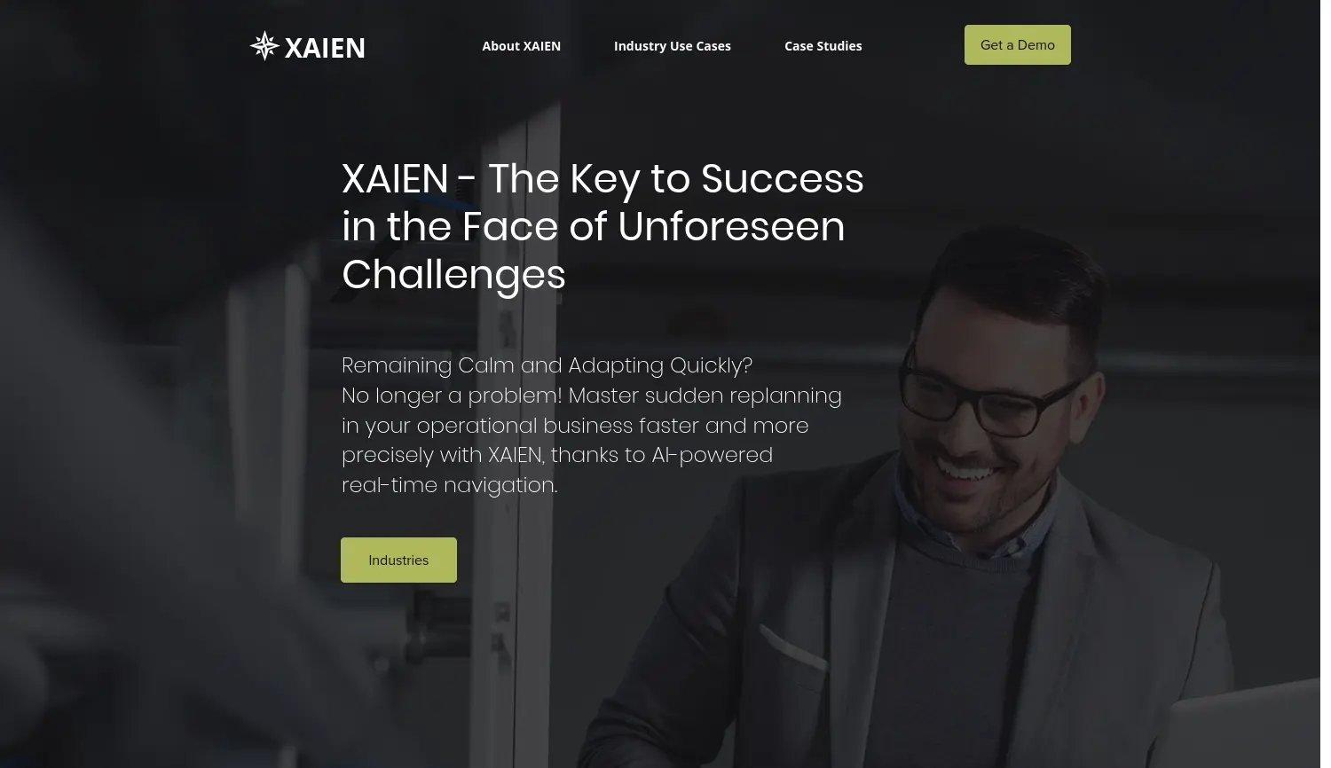 Website der Firma XAIEN GmbH