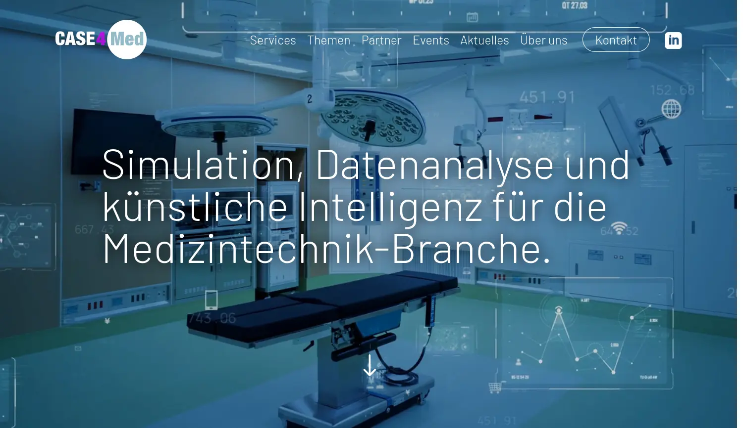 Website der Firma MedicalMountains GmbH