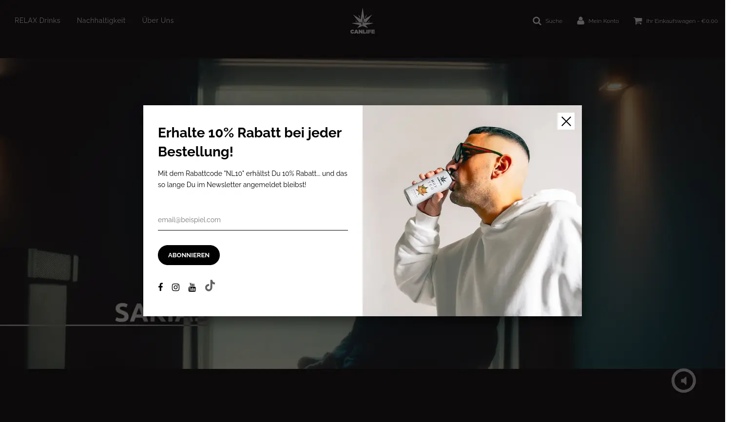 Website der Firma CanLife GmbH