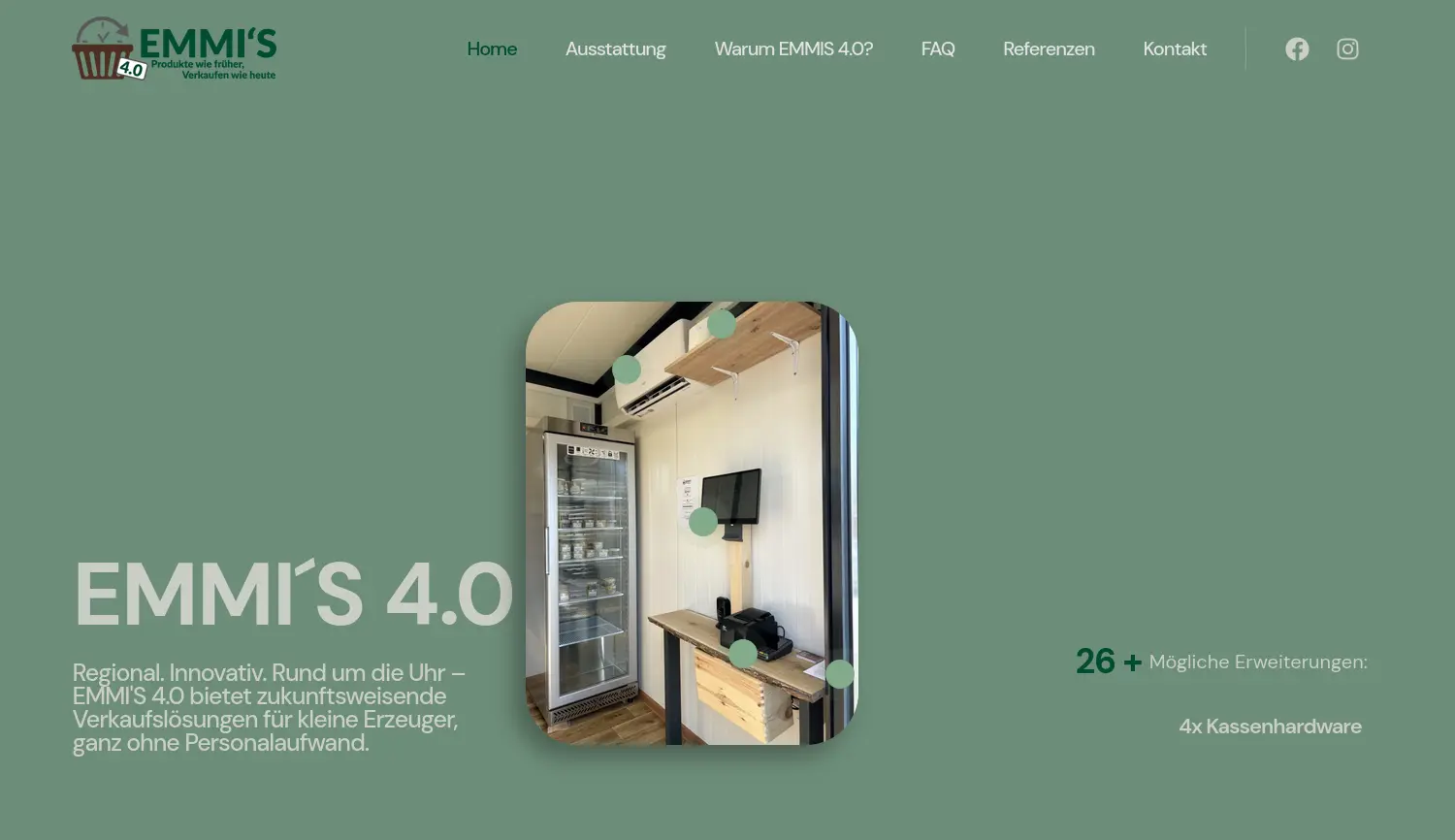 Website der Firma Markus Häfele EMMI’S 4.0