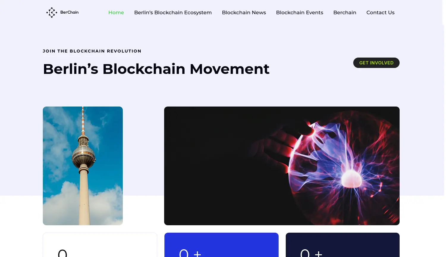 Website der Firma BerChain e.V.