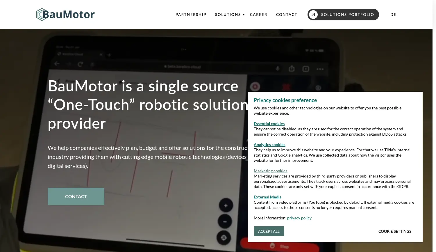 Website der Firma Bergmann Infotech GmbH