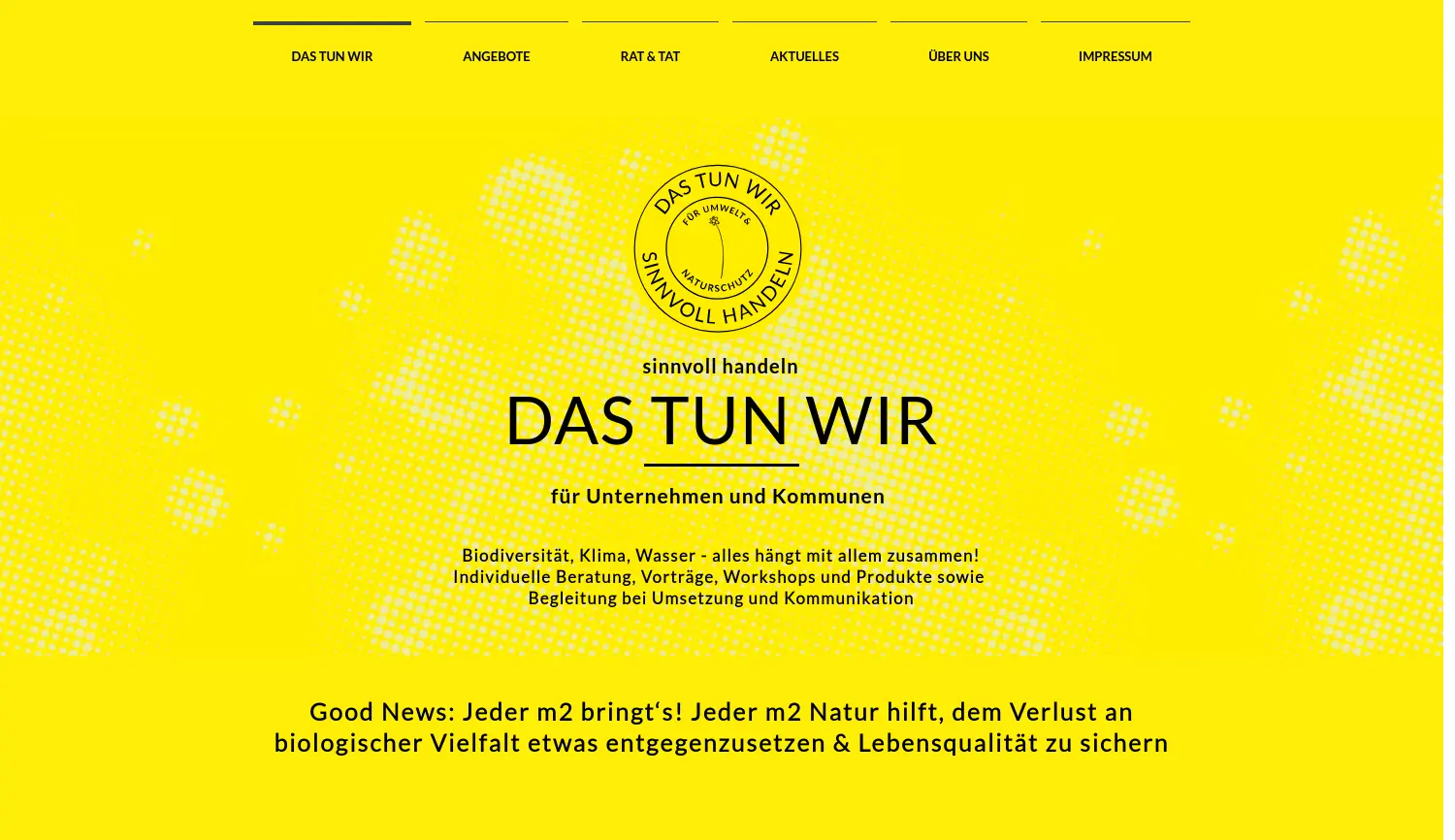 Website der Firma Julia Kurth – DAS TUN WIR - sinnvoll handeln