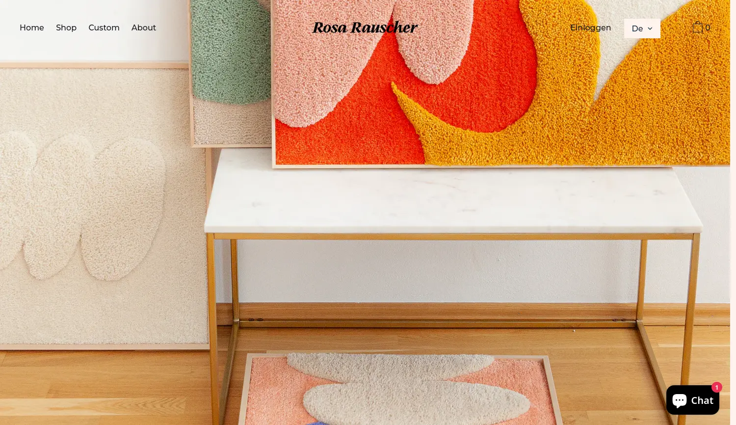 Website der Firma Studio Rosa Rauscher