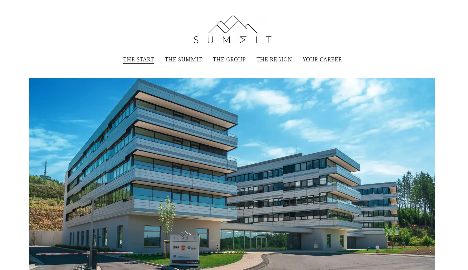 Website der Firma The SUMMIT