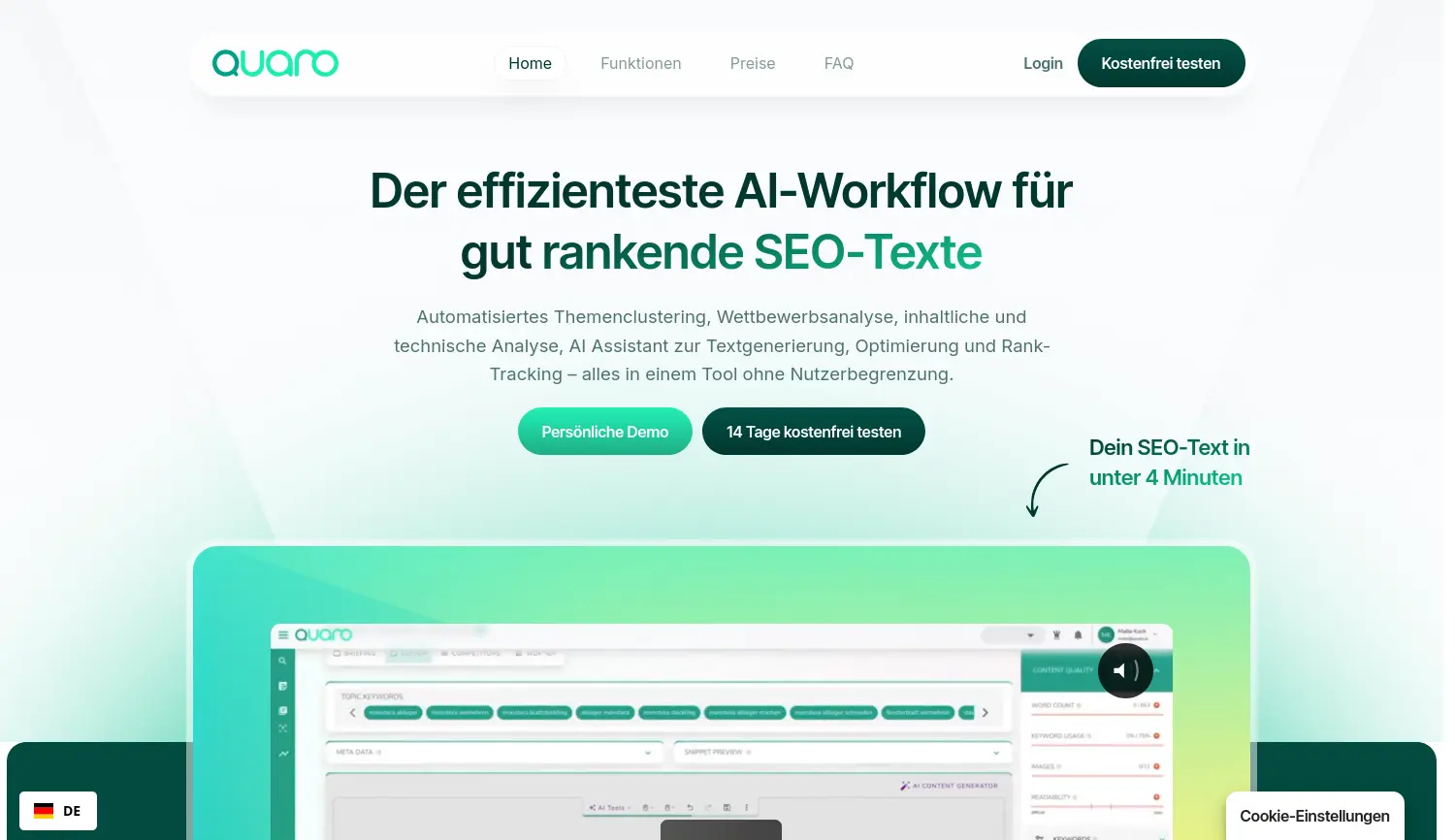 Website der Firma SearchInsights GmbH