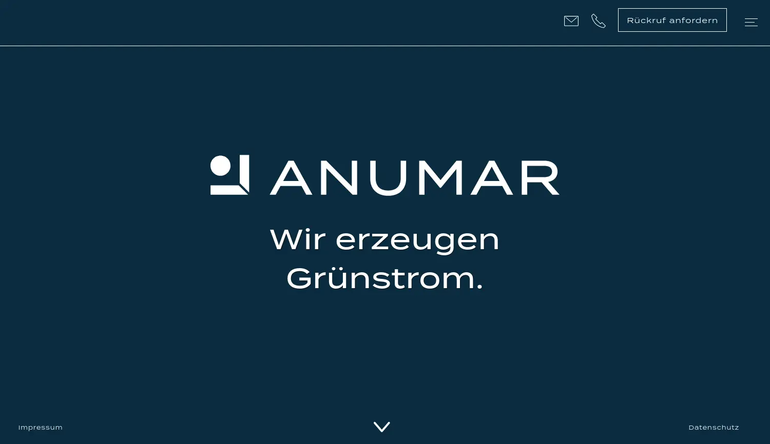 Website der Firma Anumar GmbH