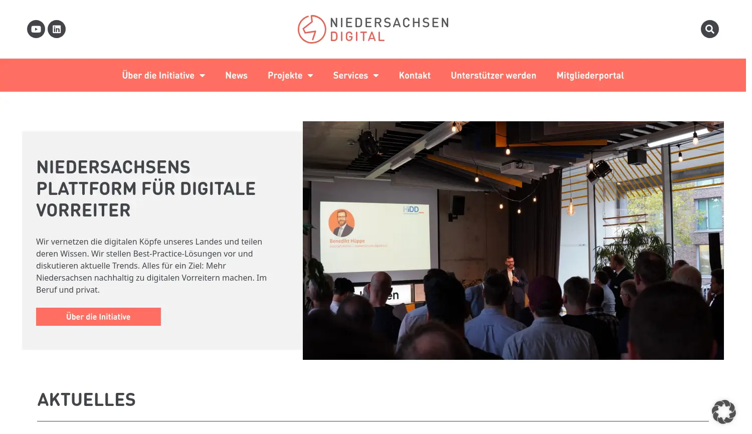 Website der Firma Niedersachsen.digital