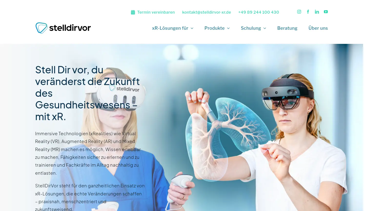 Website der Firma StellDirVor GmbH