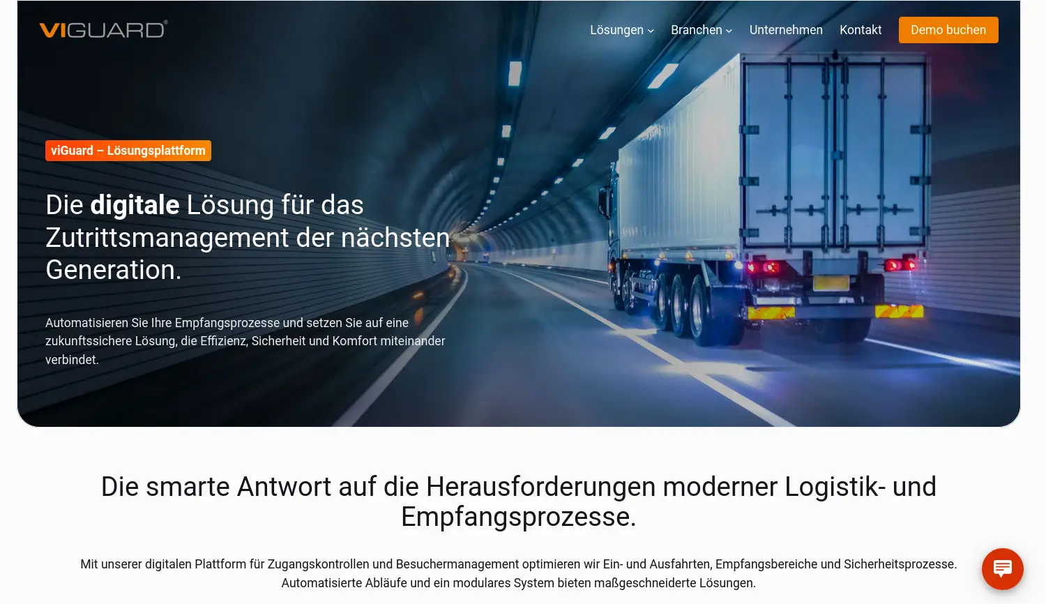 Website der Firma viGuard GmbH