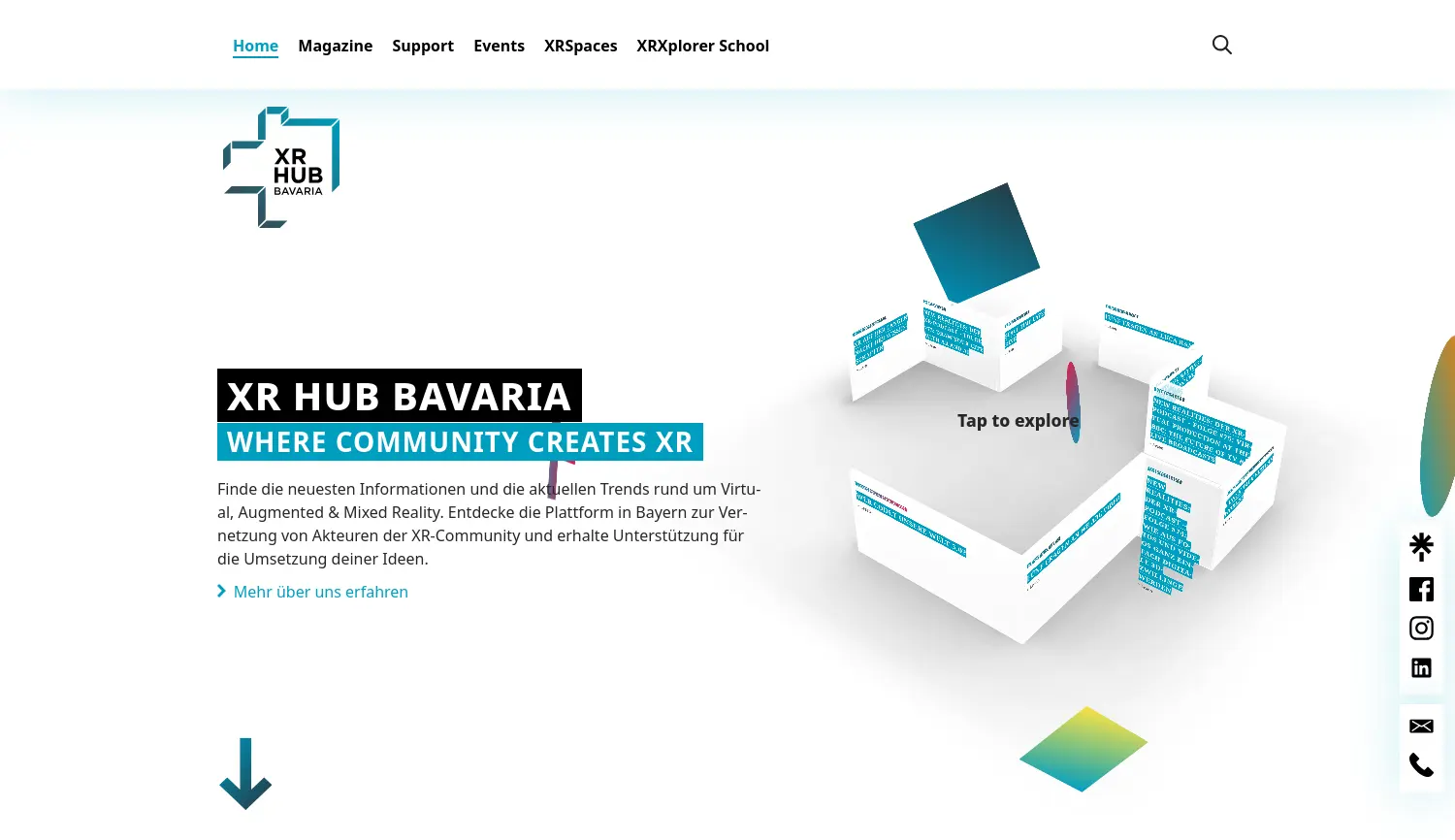 Website der Firma Medien.Bayern GmbH