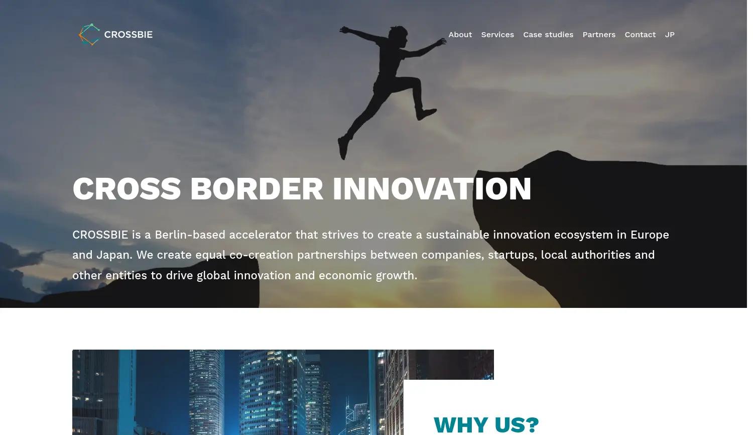 Website der Firma CROSSBIE GmbH