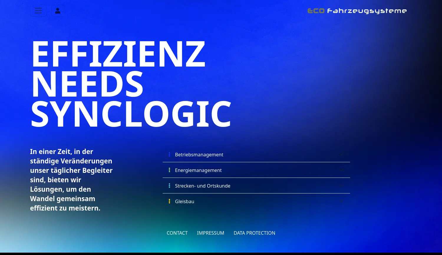 Website der Firma ECO Fahrzeugsysteme GmbH