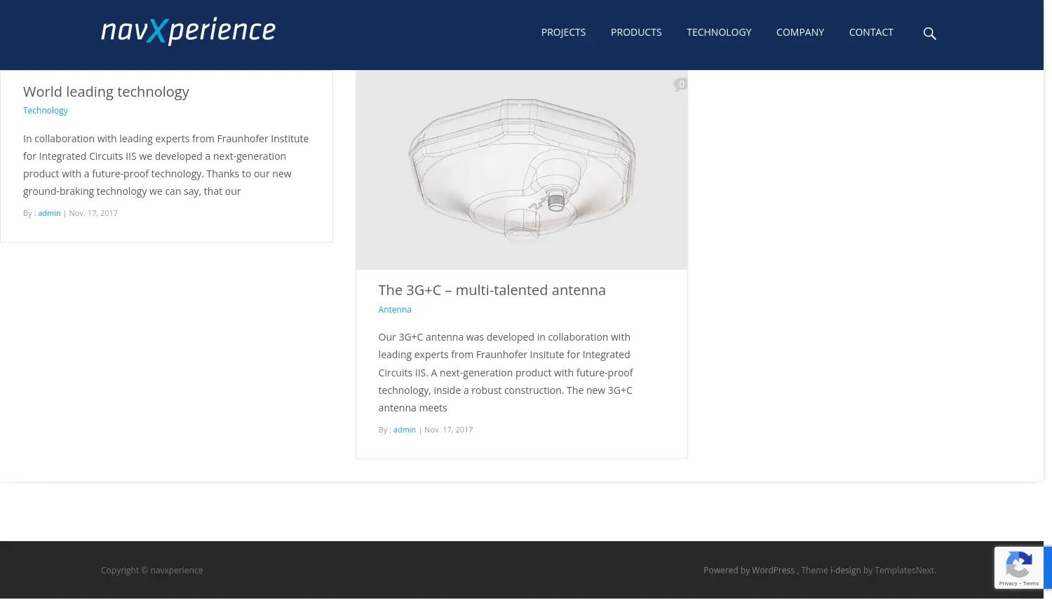 Website der Firma navXperience GmbH