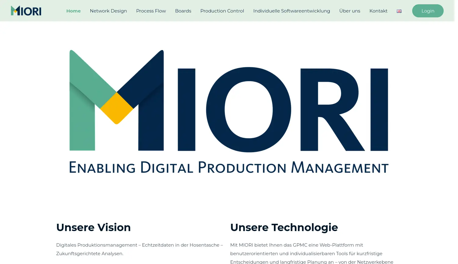 Website der Firma GPMC Global Production Management Center Aachen GmbH