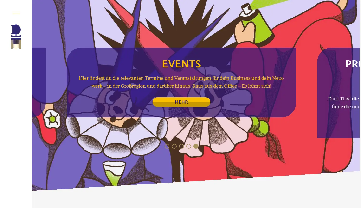 Website der Firma saaris – Saarland Innovation und Standort e. V.