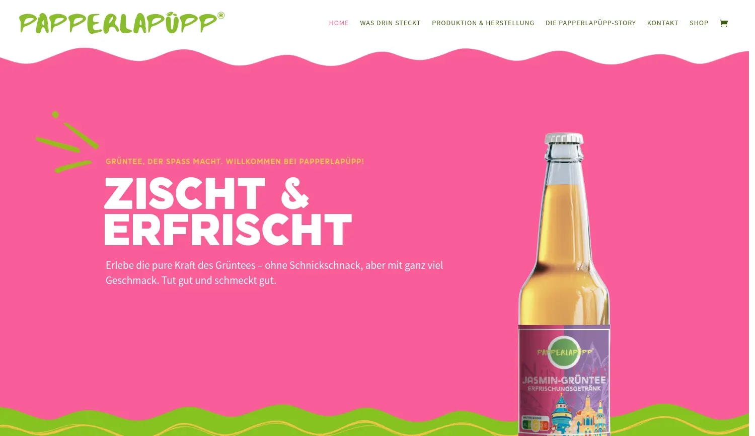 Website der Firma Baronetti Cocktailian