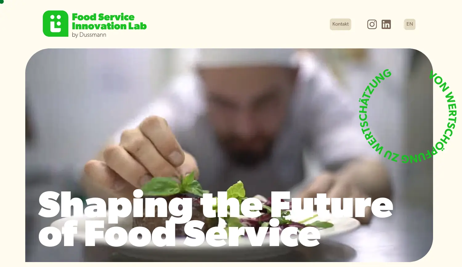 Website der Firma Dussmann Stiftung & Co. KGaA