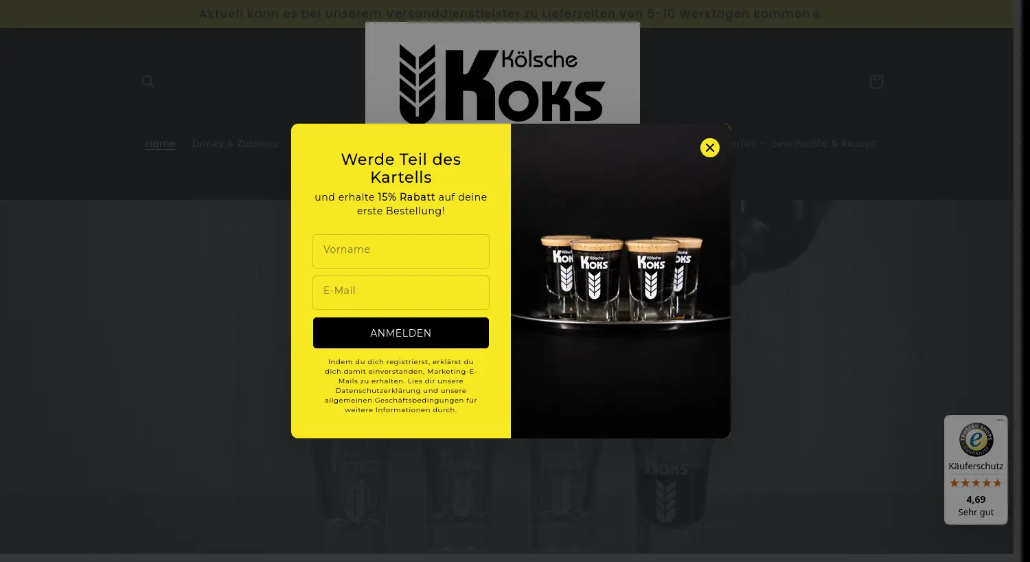 Website der Firma Zappes Broi GmbH