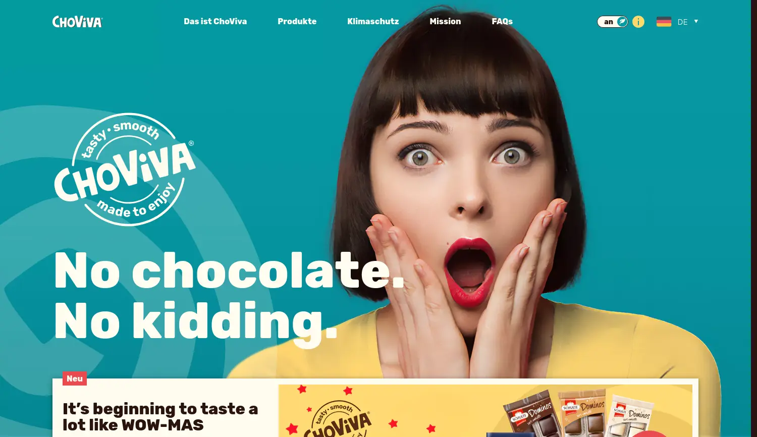 Website der Firma Planet A Foods GmbH